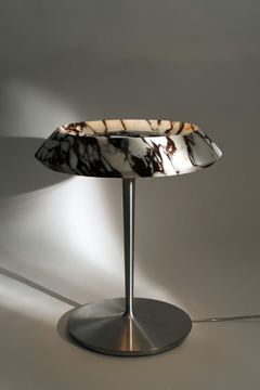 FIORE CALACATTA VIOLA - LED marble table lamp by Maami Home - view 3